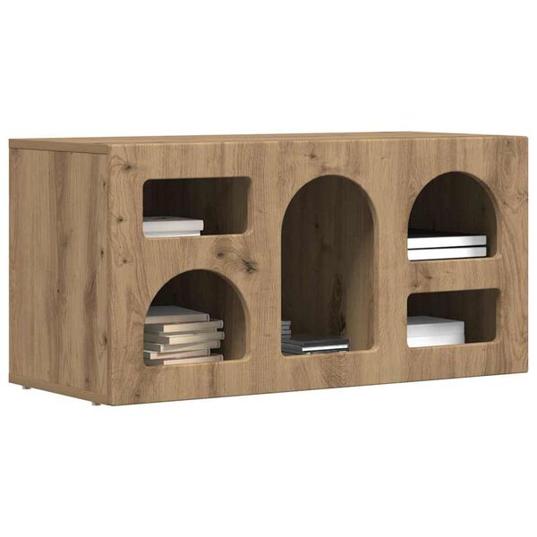 vidaXL Mueble de TV Roble artesanal 80 x 35 x 40 cm
