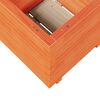vidaXL Jardinera madera maciza de pino marr&oacute;n cera 50x50x49,5 cm
