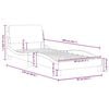 vidaXL Estructura de cama con cabecero Dover terciopelo rosa 80x200 cm
