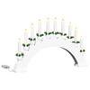 vidaXL Arco de Velas de Navidad con 10 Velas LED 3 pcs 47 x 5 x 29 cm