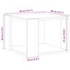vidaXL Mesa de centro de madera contrachapada envejecida 40x40x30 cm