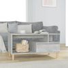 vidaXL Mesa de centro madera contrachapada gris hormigón 90x49x45 cm