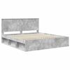 vidaXL Estructura de cama Concreto 180 x 200 cm Madera de pino macizo