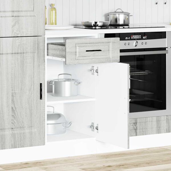 vidaXL Mueble bajo de cocina&nbsp;porto gris sonoma madera reconstituida