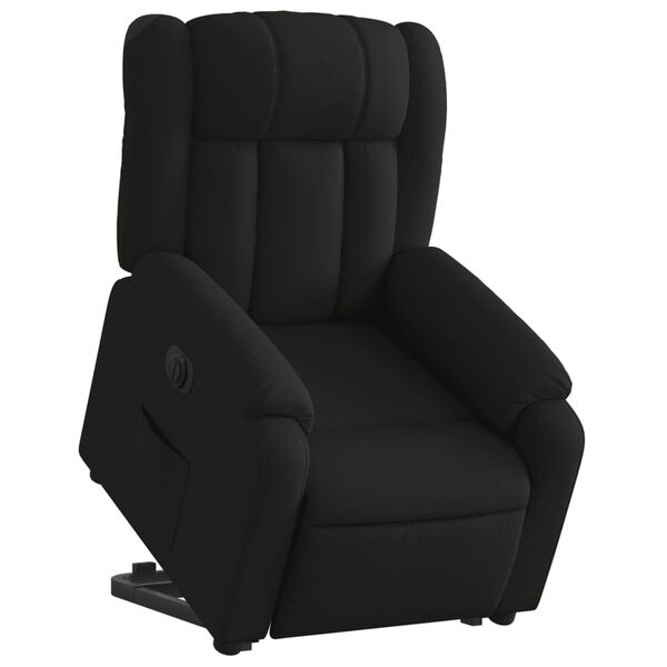 vidaXL Sill&oacute;n el&eacute;ctrico reclinable elevable de tela negro