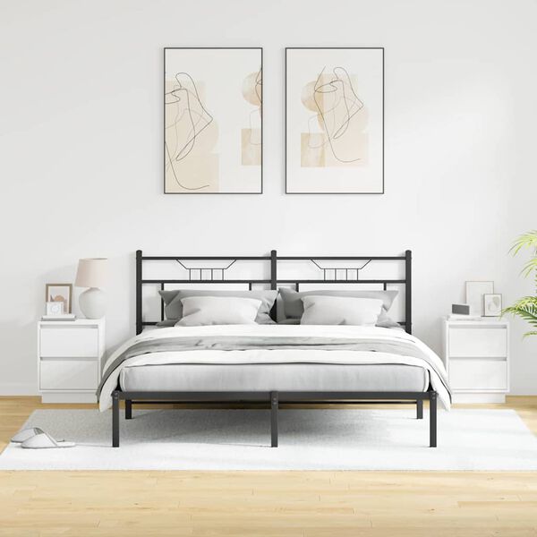 vidaXL Armario de Noche 2 pcs 39 x 34,5 x 50 cm Madera de ingenier&iacute;a