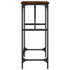 vidaXL Mesa consola madera de ingenier&iacute;a roble ahumado 100x32x75 cm