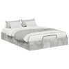 vidaXL Estructura de Cama Ottoman Gris Concreto 120 x 200 cm