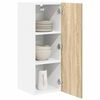 vidaXL Mueble colgante con puerta Roble Sonoma y 30 x 31 x 80 cm