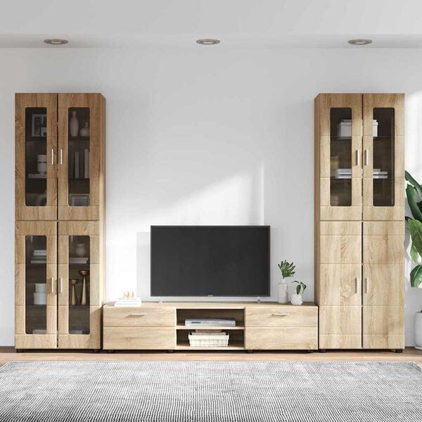 vidaXL Conjunto de mueble de TV con caj&oacute;n FLORIN Roble Sonoma