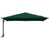 vidaXL Parasol de jardín Verde 248.5 x 247.5 x 160 cm tela