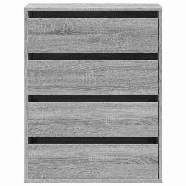 vidaXL Cajonera de esquina madera ingenier&iacute;a gris Sonoma 60x41x76 cm