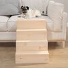 vidaXL Escalera para mascotas madera maciza de pino 40x49x47 cm