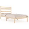 vidaXL Estructura de cama individual sin colch&oacute;n madera maciza de pino