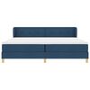 vidaXL Cama tipo Box Spring con colch&oacute;n Azul 200 x 200 cm tela