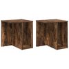 vidaXL Mesa Auxiliar 2 pcs Roble ahumado 37 x 32 x 40 cm