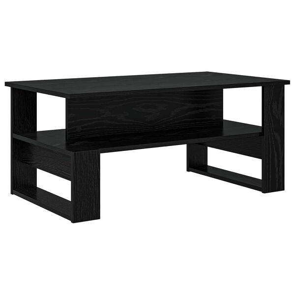 vidaXL Mesa de Caf&eacute; Roble Negro 90 x 50 x 40 cm Madera de ingenier&iacute;a