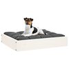 vidaXL Cama para perros madera maciza de pino blanco 51,5x44x9 cm