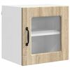 vidaXL Armario de vidrio para pared PORTO Roble Sonoma 40 x 31 x 40 cm