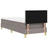 vidaXL Cama tipo Box Spring con colch&oacute;n Taup&eacute; 80 x 200 cm tela