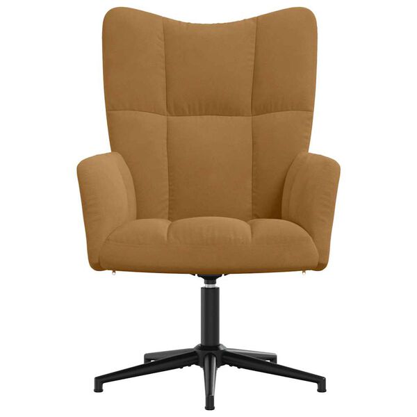 vidaXL Sill&oacute;n de relax de terciopelo marr&oacute;n