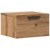 vidaXL Mesita de noche de pared roble artisan 34x30x20 cm