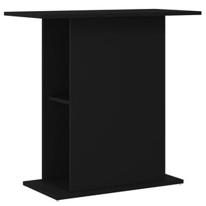vidaXL Soporte para acuario madera de ingenier&iacute;a negro 75x36x72,5 cm
