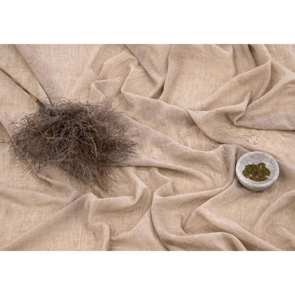 Venture Home Cortina Elena poli&eacute;ster beige claro 240x135 cm