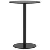 vidaXL Mesa de jard&iacute;n redonda acero negro &Oslash;50x72 cm