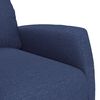 vidaXL Sill&oacute;n reclinable de tela azul
