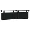 vidaXL Cabecera Colgante Negro 190 x 55 x 5 cm Cuero sint&eacute;tico