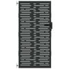 vidaXL Puerta de jard&iacute;n 85 x 175 cm Negro Con cerradura