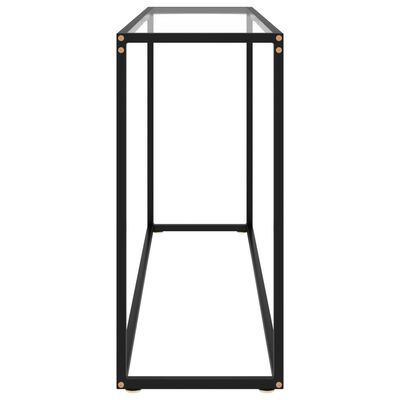 vidaXL Mesa consola vidrio templado transparente 120x35x75 cm