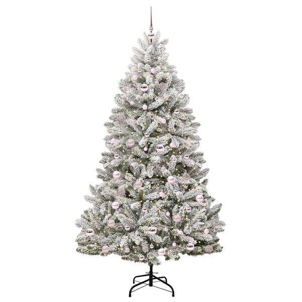 vidaXL &Aacute;rbol de Navidad artificial Verde y 210 cm PVC y Metal