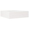 vidaXL Jardinera de madera maciza de pino blanca 80x80x23 cm