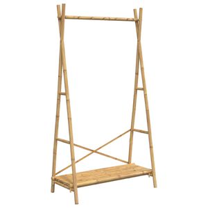 vidaXL Perchero con estante bamb&uacute; 102x50x190 cm