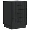 vidaXL Armario de Noche Negro 43 x 41 x 63,5 cm Madera de Ingenier&iacute;a