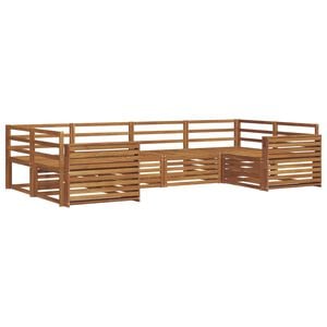 vidaXL Conjunto de sof&aacute;s de exterior 6 pcs Natural