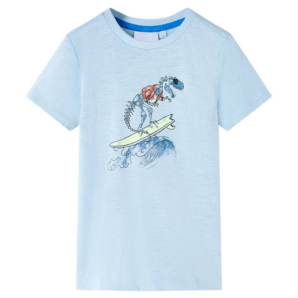 Camiseta infantil azul claro 140