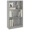 vidaXL Estanter&iacute;a de madera contrachapada gris Sonoma 60x24x109 cm