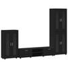 vidaXL Conjunto de mueble de TV FLORIN 3 uds. Negro