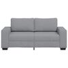 vidaXL Sof&aacute; de 2 plazas de tela gris claro 180x77x82 cm