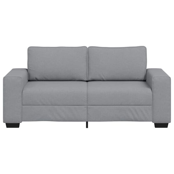 vidaXL Sof&aacute; de 2 plazas de tela gris claro 180x77x82 cm