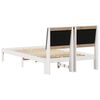 vidaXL Estructura de cama 120 x 190 cm Madera de pino macizo