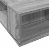 vidaXL Estructura de cama madera de ingenier&iacute;a gris Sonoma 90x190 cm