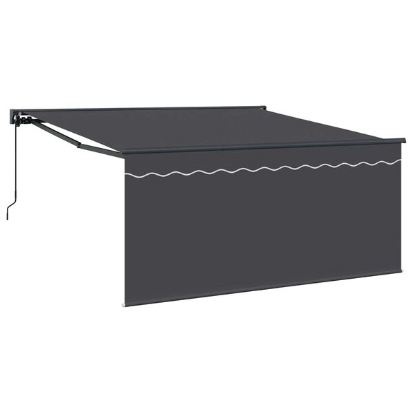 vidaXL Toldo Retr&aacute;ctil Antracita 300 x 250 cm Poli&eacute;ster y Aluminio