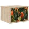 vidaXL Mesita de noche de pared ZAANDAM Roble Sonoma 36 x 33 x 25 cm