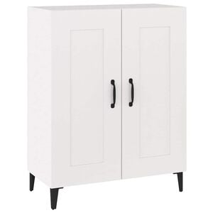 vidaXL Aparador de madera contrachapada blanco 69,5x34x90 cm
