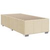 vidaXL Cama box spring con colch&oacute;n tela color crema 80x200 cm