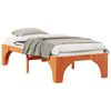 vidaXL Estructura de cama Marr&oacute;n 90 x 190 cm Madera de pino macizo